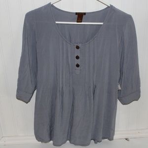 Grey/Blue Blouse